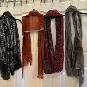 4 scarves